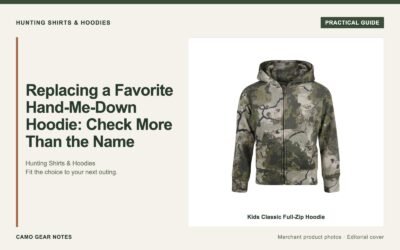 Editorial cover: Replacing a Favorite Hand-Me-Down Hoodie: Check More Than the Name. Merchant photos: Kids Classic Full-Zip Hoodie.