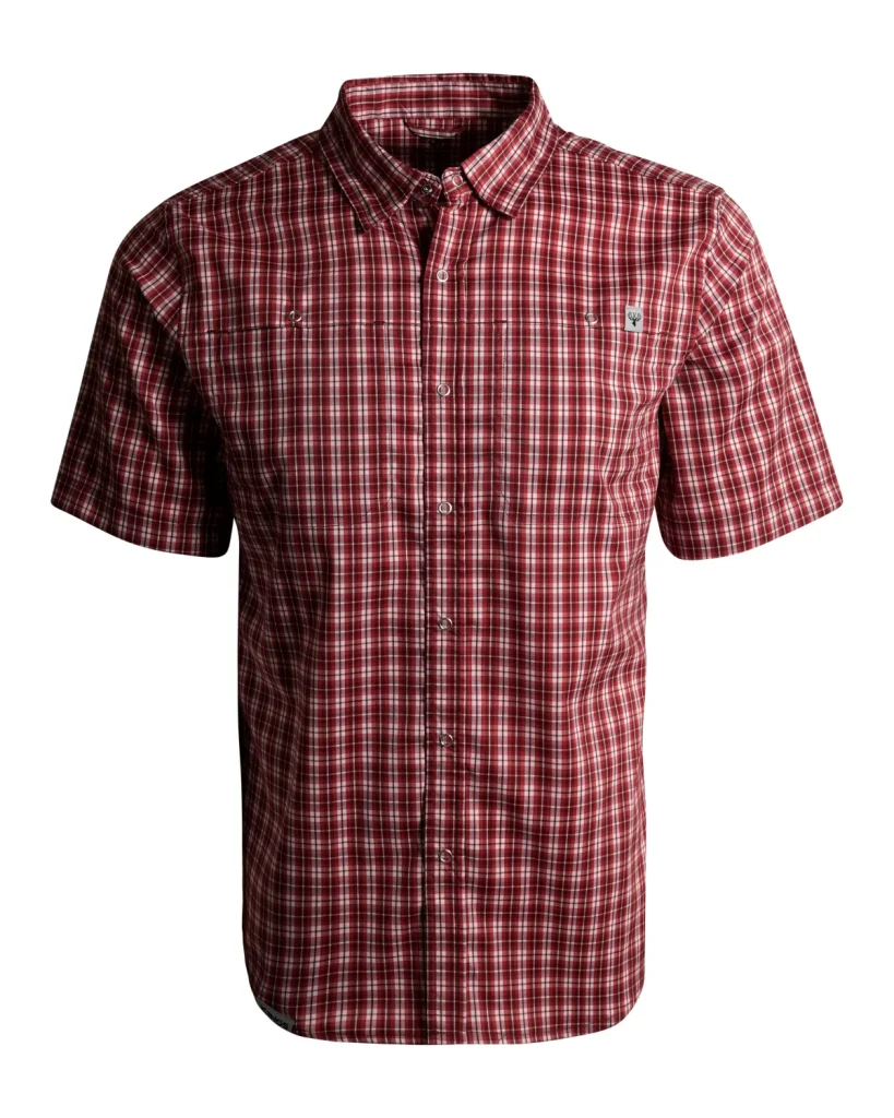 XKG Sonora Short Sleeve Shirt - Brick Plaid / M