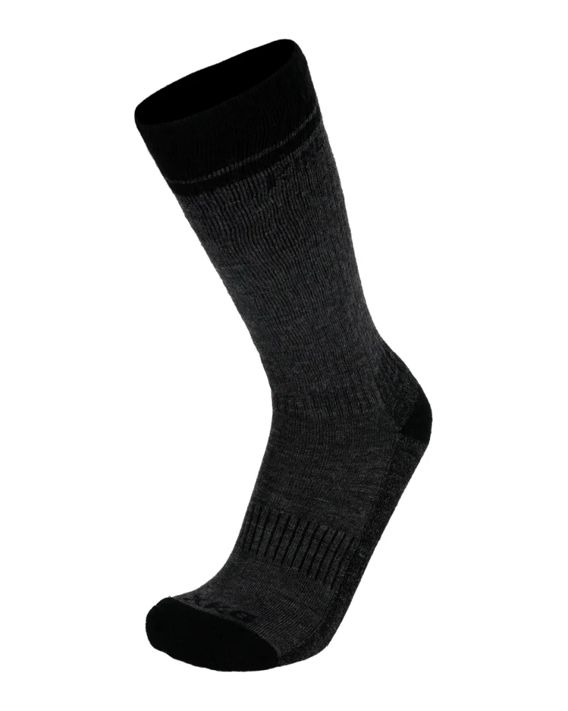 XKG Midweight Merino Socks - Charcoal / OTC / M