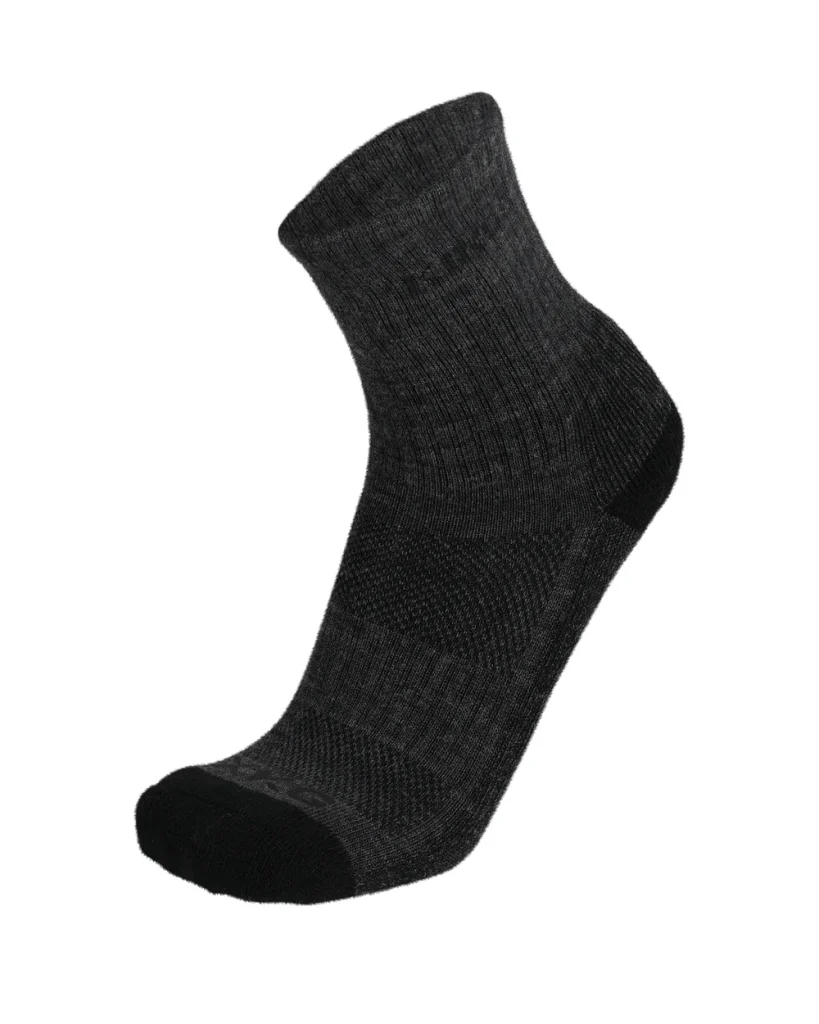 XKG Lightweight Merino Socks - Charcoal / Crew / M