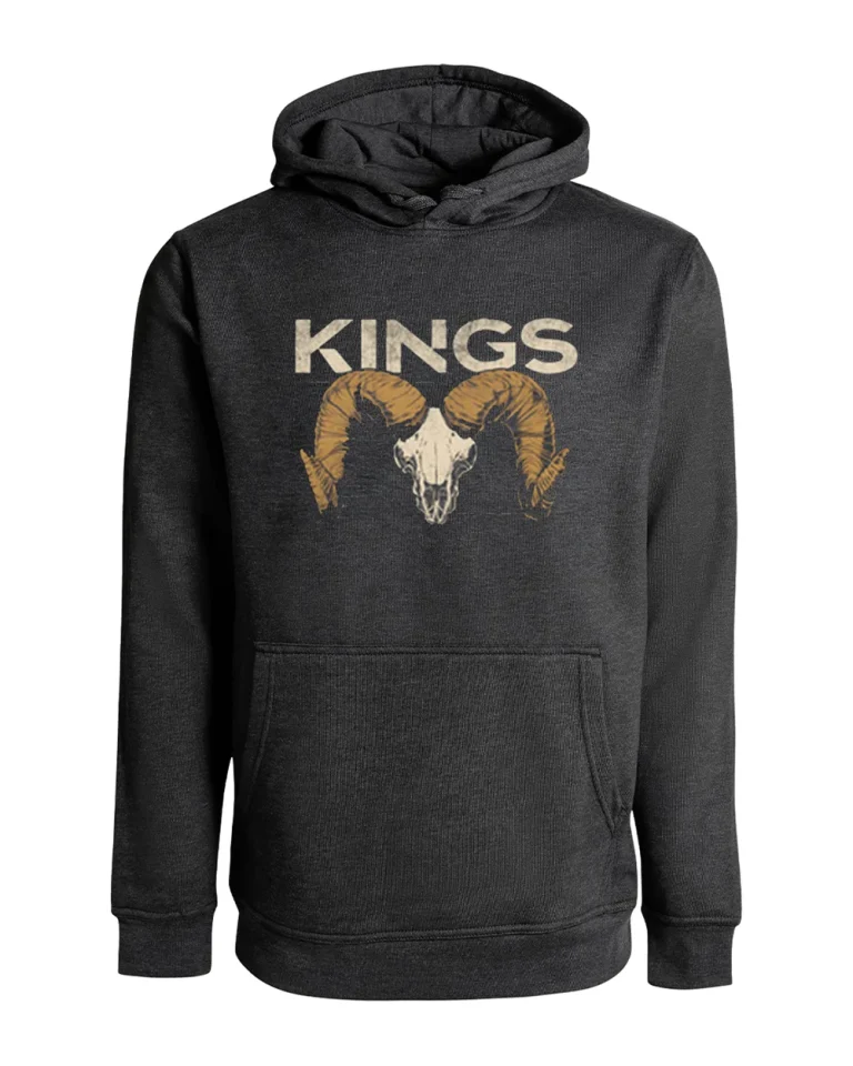 Kings Ram Hoodie - Charcoal / S