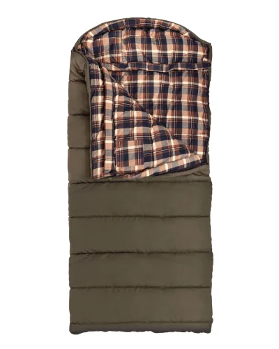 Hunter Series -35 Degree Sleeping Bag Review: Roomy Flannel Comfort for Camp, With a Heavy Carry