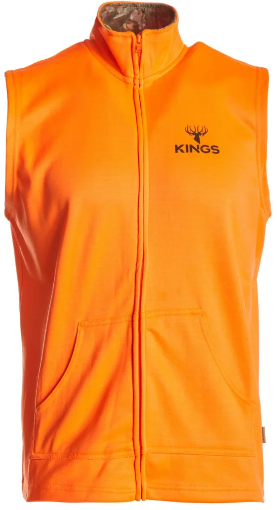 Blaze Orange Hunter Fleece Vest - Blaze Orange / Small